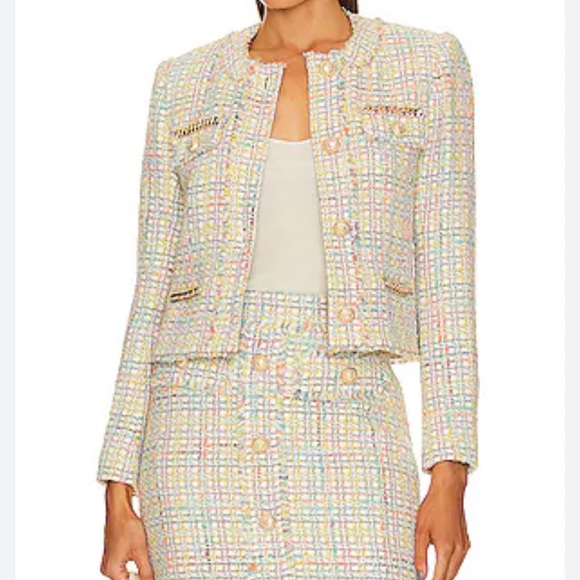 Generation Love Pastel Tweed Blazer-M - Picture 4 of 14